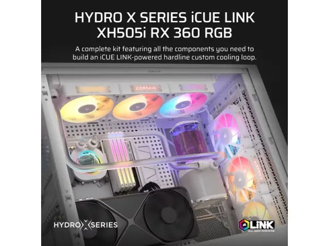 Corsair HydroX XH505i iCUE Link Custom Cooling Kit (White) (CX-9070019-WW) 2