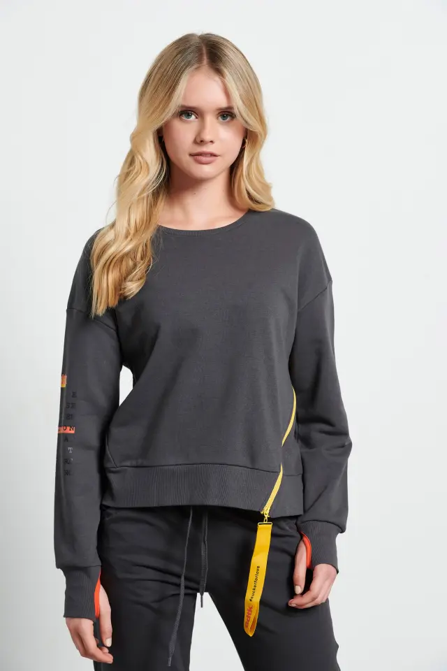 Body Talk Hoodie Coal 1222-906526 - S