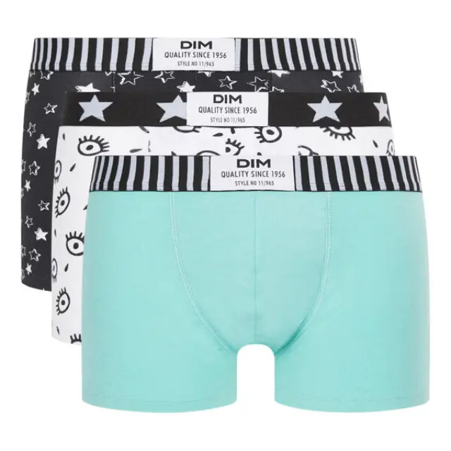Dim Vibes Ανδρικά Μποξεράκια Με Σχέδια Βεραμάν Cotton Stretch 3τμχ - 2XL