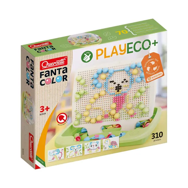 Quercetti Εκπαιδευτικό Παιχνίδι Κατασκευών Fanta Color Play Eco+ (80934)