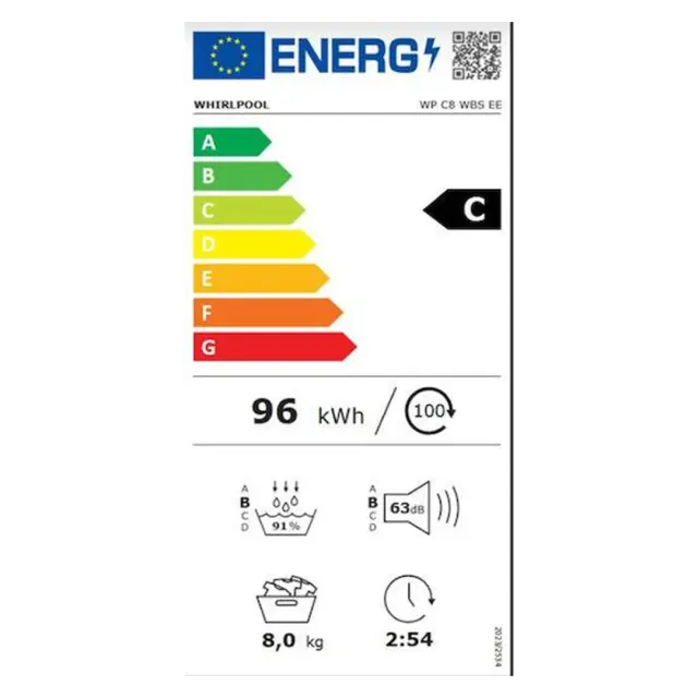 ΣΤΕΓΝΩΤΗΡΙΟ WP C8 WBS EE WHIRLPOOL (A+++/C) 2