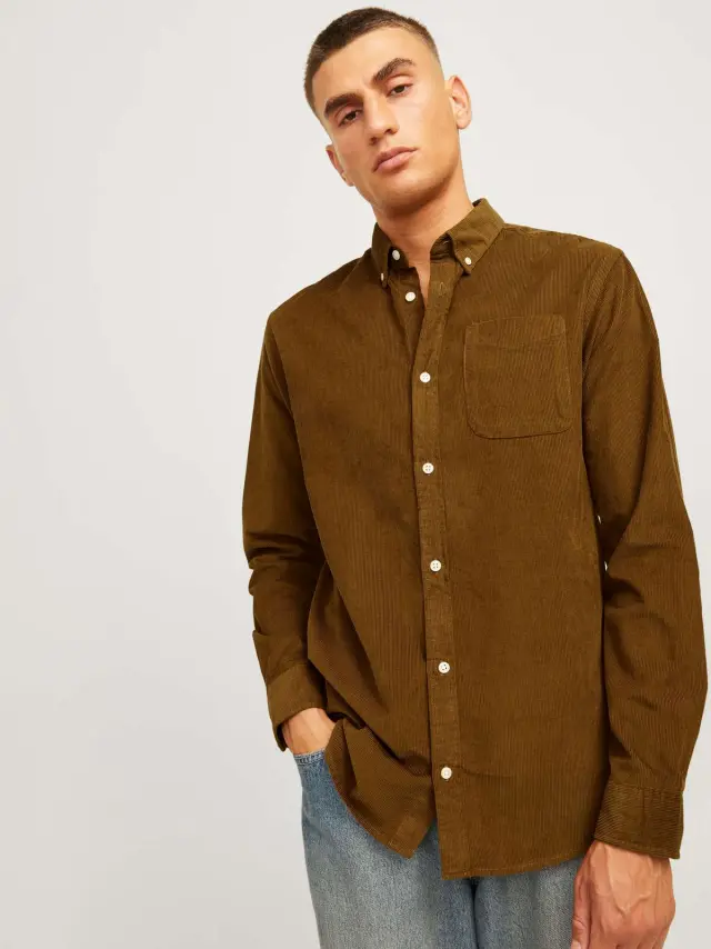 JJECLASSIC CORD SHIRT LS SN Monks Robe 2