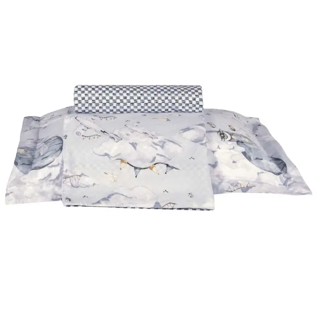 Σετ Σεντόνια 170x260 Μονά Essential Greenwich Polo Club 8852 Grey 100% βαμβακερόΧωρίς Λάστιχο 3