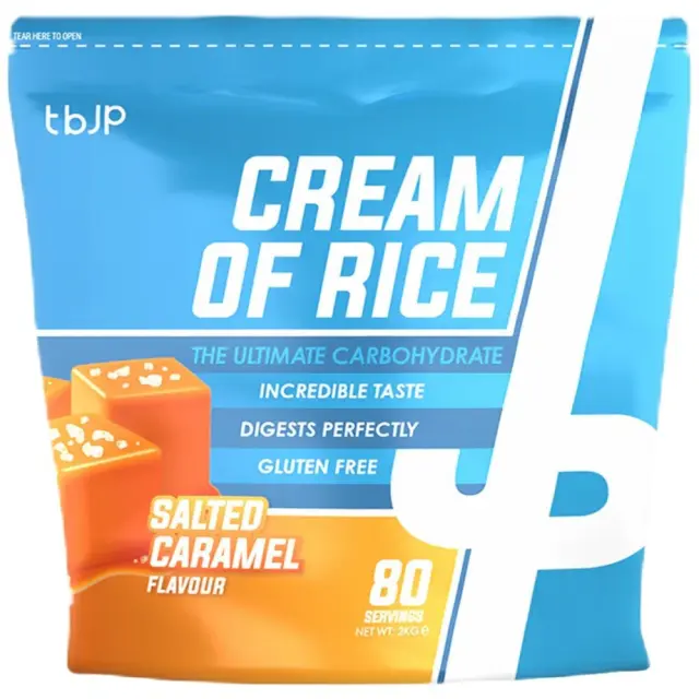 Trained By Jp Cream Of Rice Complex Carbohydrate Συμπλήρωμα Υδατανθράκων με Γεύση Αλμυρή Καραμέλα 2000g