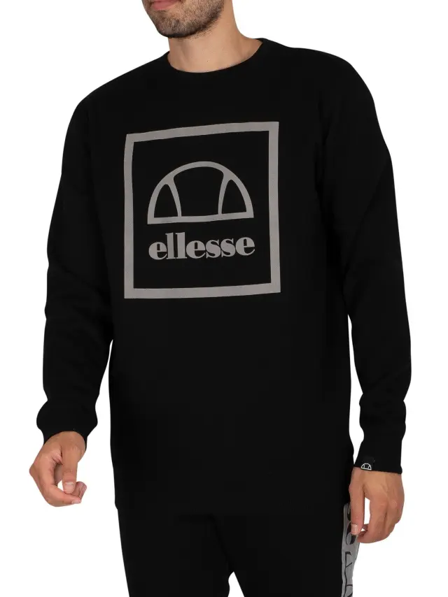 ELLESSE ORION SWEATSHIRT ΑΝΔΡΙΚΟ ΦΟΥΤΕΡ - BLACK BLACK