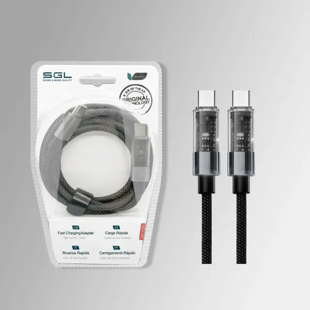 Καλώδιο φόρτισης & data - USB Type-C σε Type-C - Fast Charge - P1S - 60W - 1.2m - 220640 2