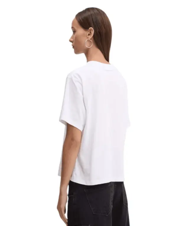 Guess - Γυναικείο T-Shirt Boxy Fit W4YI05K8HM0-G011 Λευκό - XS 3