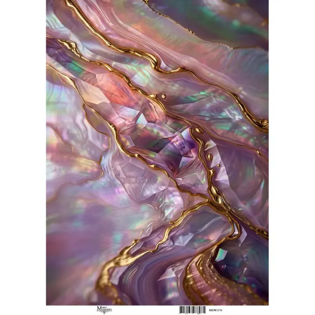 Ριζόχαρτο Maja's Memories, 30x42cm, Μαργαριτάρι σκούρο ροζ, MDR1176