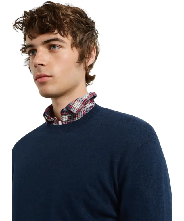 Pepe Jeans - Ανδρικό Πλεκτό Πουλόβερ Andre PM7000106-594 Μπλε 3