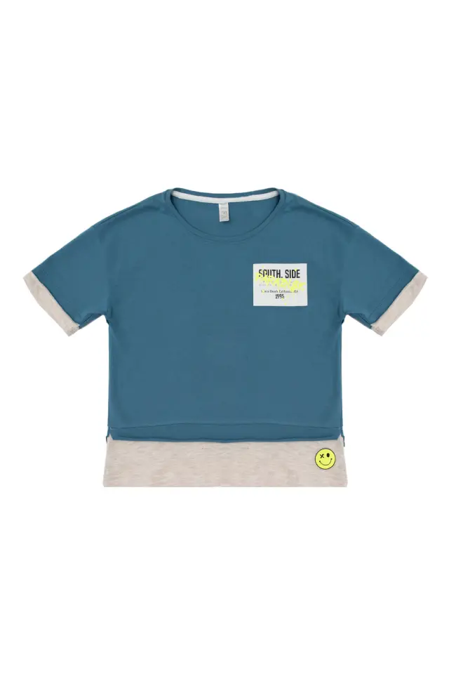 T-Shirt Kid South Side Μπλε Ραφ