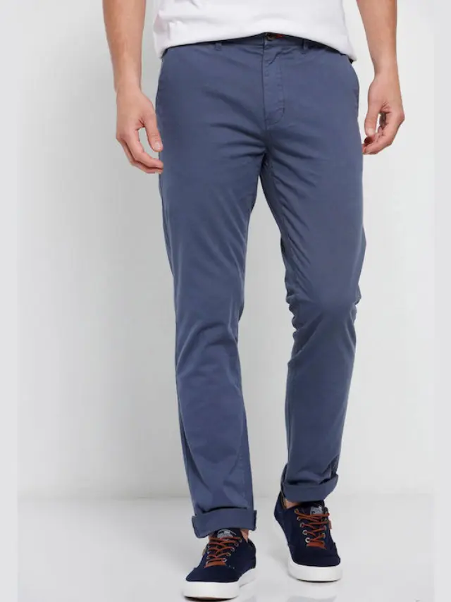 Funky Buddha Chino Pants China Blue FBM007-001-02
