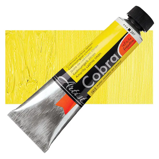 Λάδι Νερού Talens Cobra - 207 Cadmium Yellow Lemon - 40ml