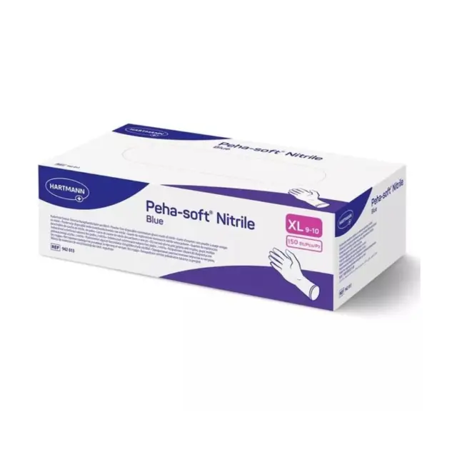 Hartmann Peha-soft Γάντια Μπλε Νιτριλίου Χωρίς Πούδρα Extra Large 150τμχ