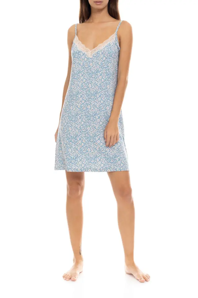 S1410 - Type - NIGHTGOWN BLUE FLOWER 2