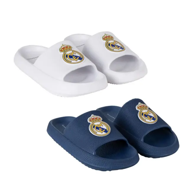 Real Madrid Logo Παιδικές Σαγιονάρες Καλοκαιρινές Μπλε Μπλε 3