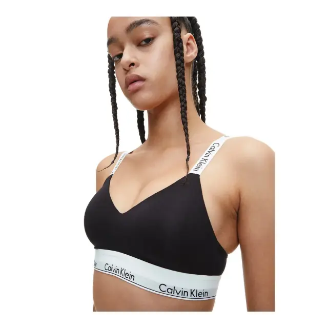 Calvin Klein Γυναικείο Μπουστάκι Modern Cotton, Χρώμα Μαύρο 3