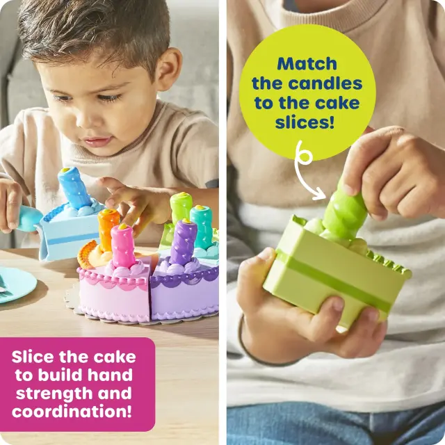 Learning Resources New Sprouts Serve & Share Birthday Cake Σετ Παιχνιδιού Τούρτα Γενεθλίων (2+ ετών) LER9758 2