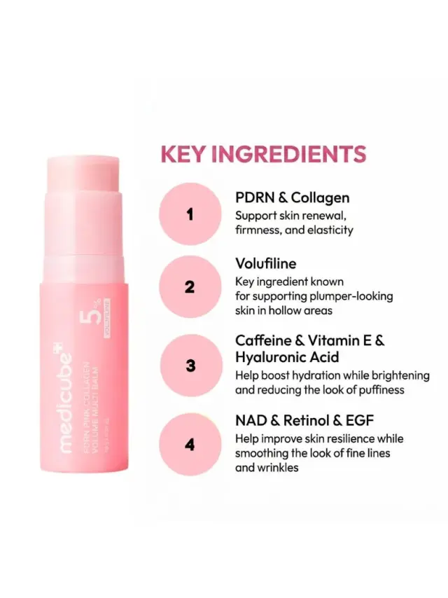 Medicube PDRN Pink Collagen Volume Multi Balm -Αντιγηραντικό balm πολλαπλής χρήσης για πιο γεμάτη και λαμπερή όψη 2