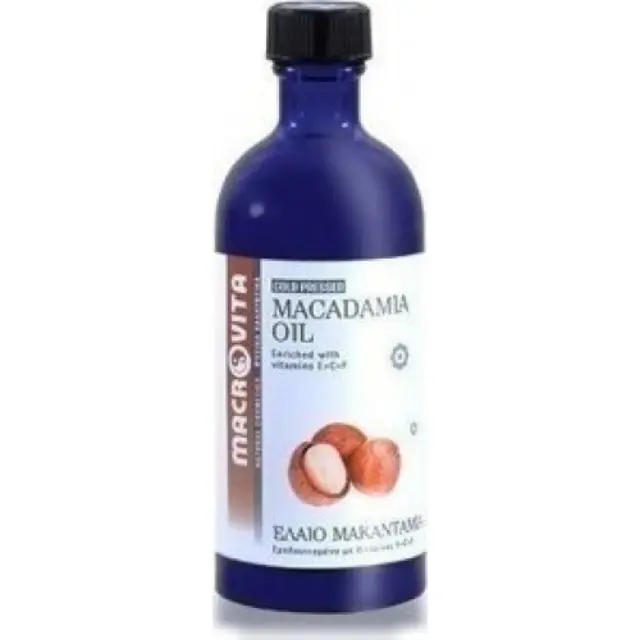 Macrovita Βιολογικό Έλαιο Μακαντάμια για Πρόσωπο, Μαλλιά και Σώμα 100ml