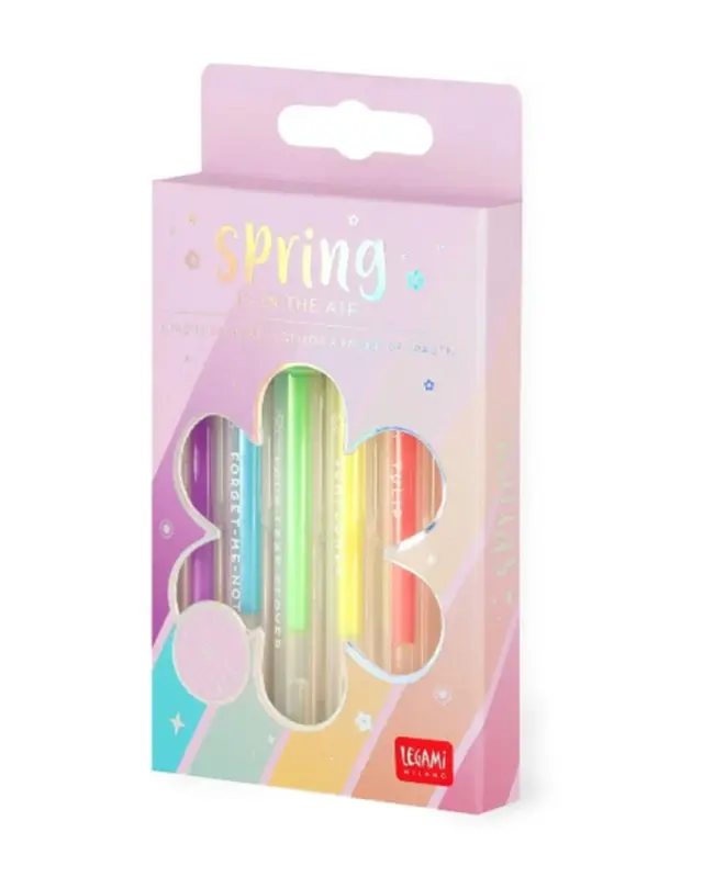 Legami Σετ Στυλό Mini Gel 'Spring Is In The Air' Σε Παστέλ Χρώματα 6τμχ