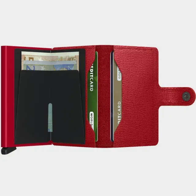 Δερμάτινο Πορτοφόλι Secrid Miniwallet Crisple Lipstick Κόκκινο - ONESIZE 3