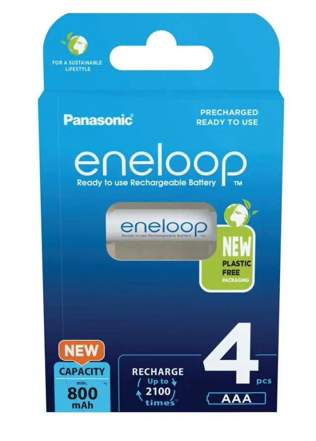 Panasonic Eneloop Επαναφορτιζόμενες Μπαταρίες AAA Ni-MH 800mAh 4τμχ (37941535) (PAN37941535) PANASONIC BATTERY