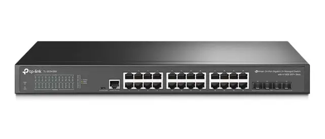 TP-LINK L2+ Managed Switch TL-SG3428X, 24-Port Gigabit, 4x SFP+, Ver.1.4