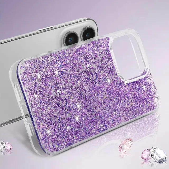 Techsuit® Sparkly Glitter Θήκη για Samsung Galaxy A25- Purple 2