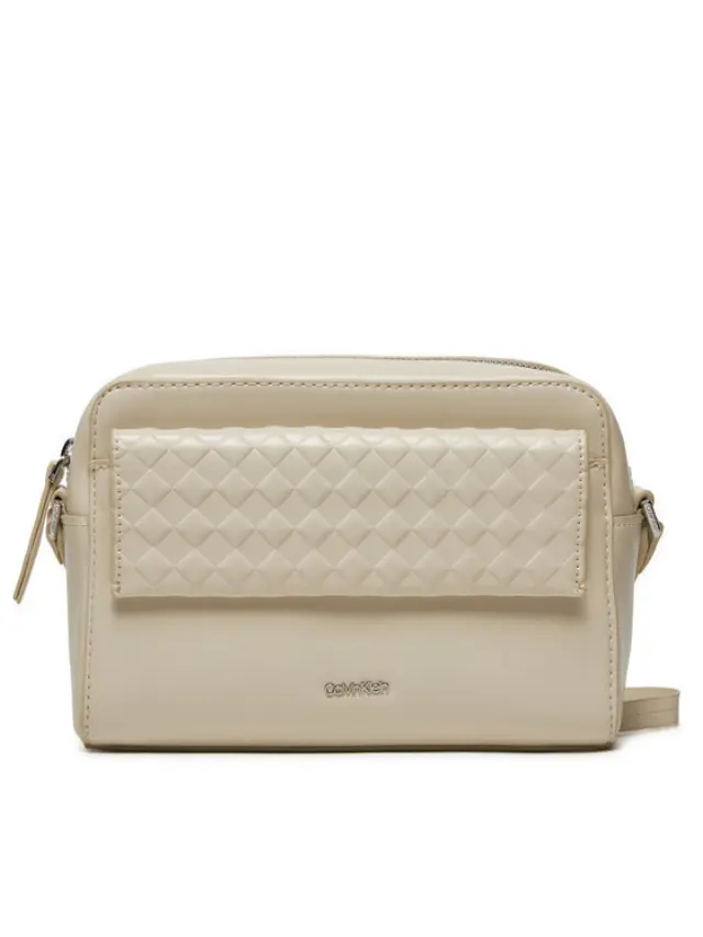 Calvin Klein Τσάντα Calvin Mini QuiL Camera Bag Γκρι