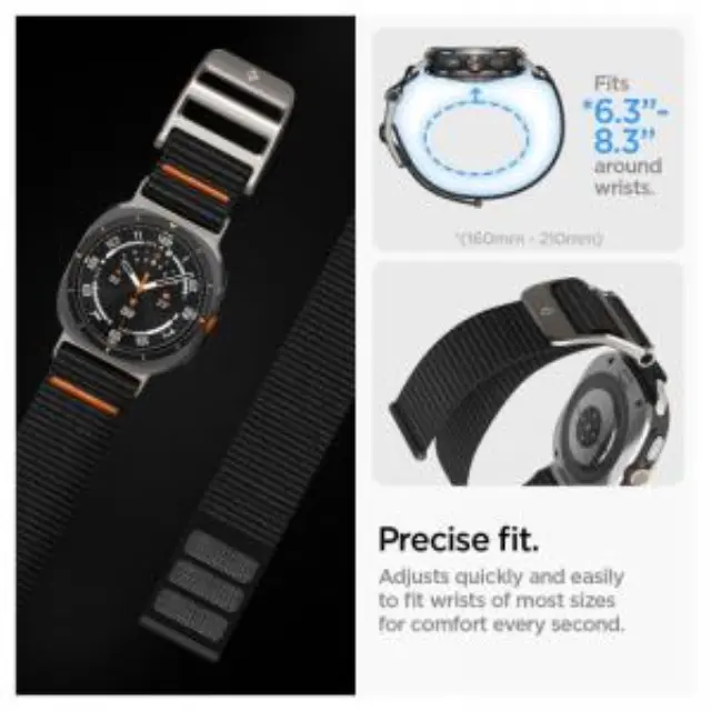 Spigen Durapro Flex Samsung Galaxy Watch Ultra 1 / 2 2024-2026 (47 Mm) Black 3