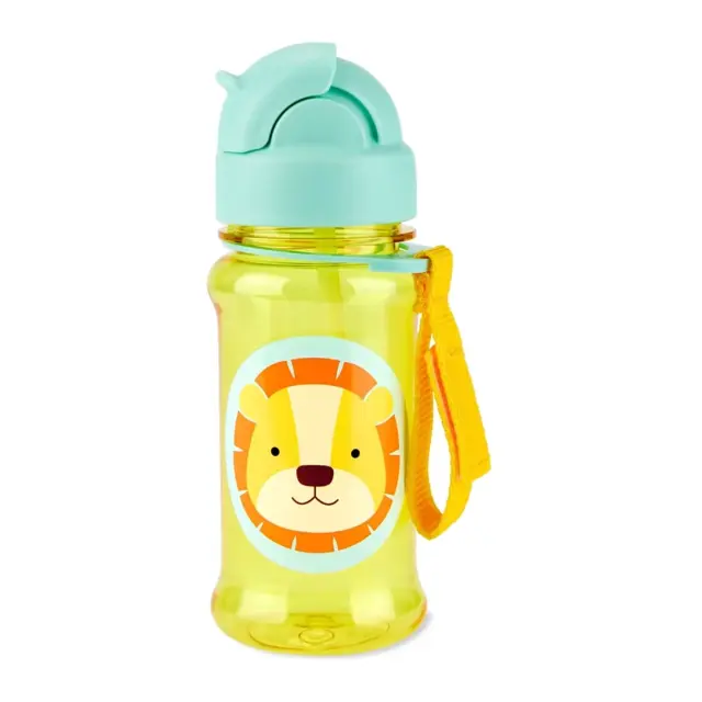 Skip Hop Zoo Tritan Παγούρι με Καλαμάκι 355ml Lion Yellow
