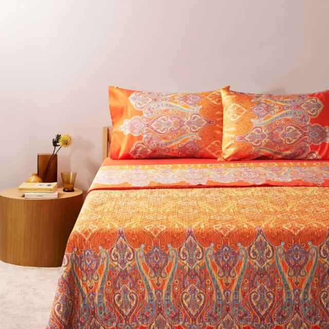 Σετ Σεντόνια King Size Bassetti Granfoulard Ragusa Gold 250x280