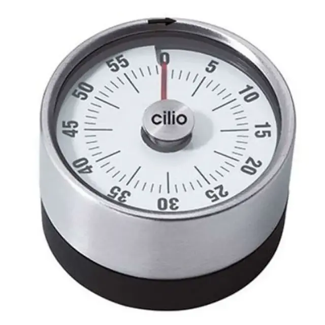 Cilio Χρονόμετρο Κουζίνας Ανοξείδωτο Pure 294668 Φ6cm Inox