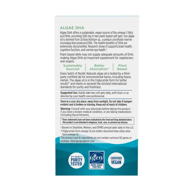 Nordic Naturals Algae DHA 3