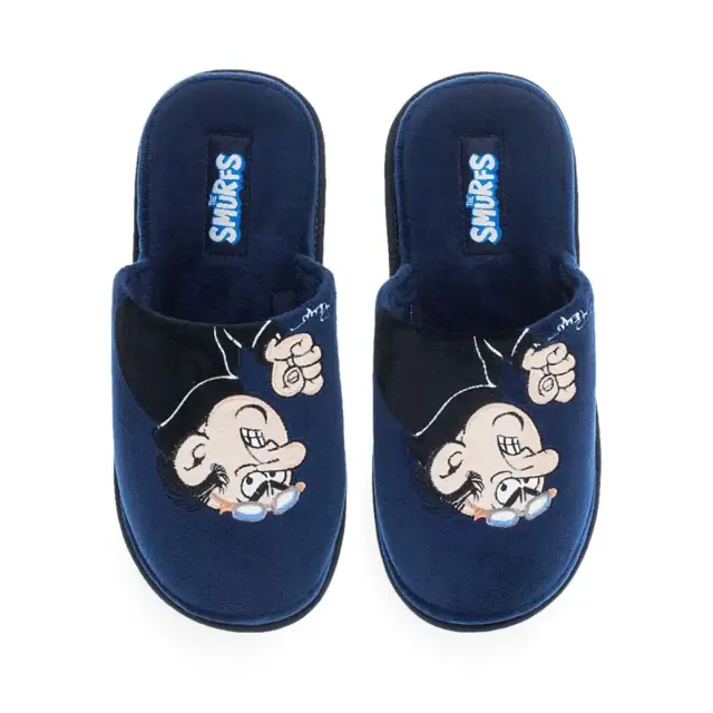 Parex Ανδρικές Παντόφλες Σπιτιού Smurf, Χρώμα Μπλε