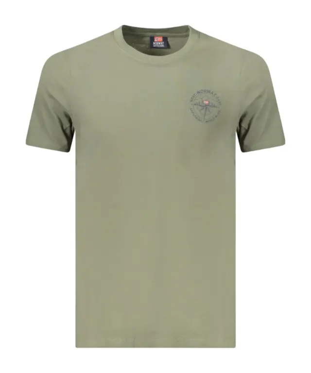 Norway Nautical School - Ανδρικό T-shirt Κοντομάνικο 856034-ARMY Πράσινο