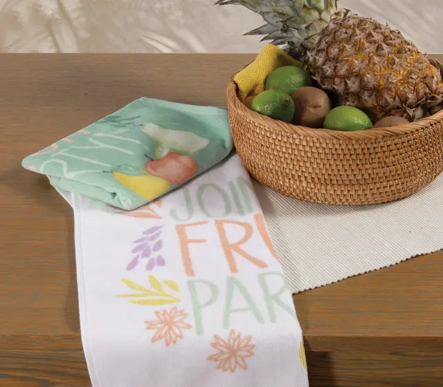 ΠΟΤΗΡΟΠΑΝΟ ΒΕΛΟΥΤΕ FRUIT PARTY 40Χ60 NEF-NEF HOMEWARE WHITE