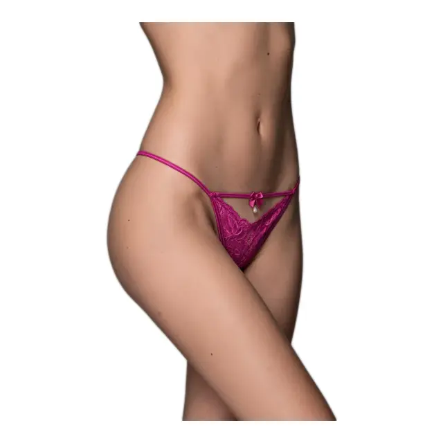 Milena Γυναικείο String Δαντέλα, Χρώμα Magenta 3