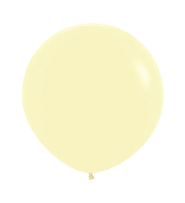 Μπαλόνια Λάτεξ 24 Pastel Matte Yellow / 3 τεμ - Κίτρινο