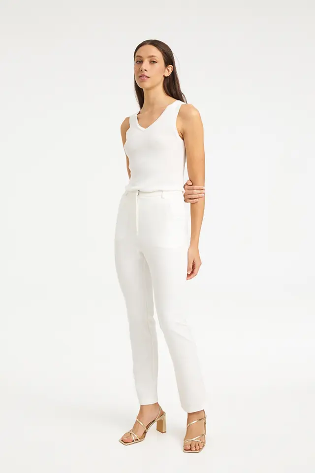 Ψηλόμεσο Tailored Παντελόνι SELVA TROUSERS - XS 3
