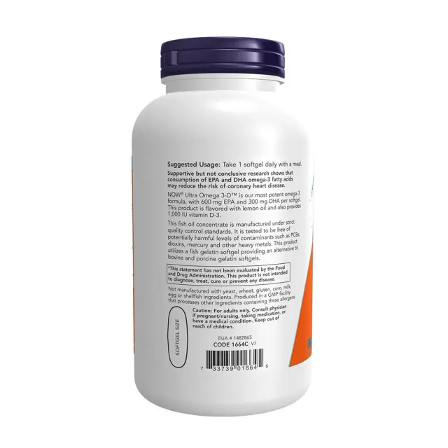 Now Foods Ultra Omega 3-D Softgels 3