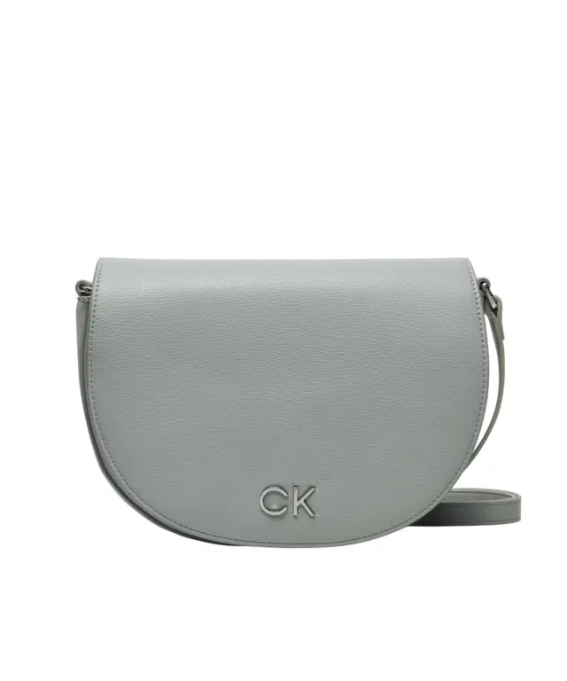 Calvin Klein - Γυναικεία Τσάντα Ώμου Daily Saddle K60K611679-PEB Γκρι