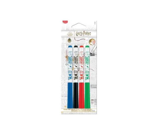 Maped Harry Potter Μαρκαδόροι Πίνακα 1.5mm Ασπροπινάκα 4τμχ/ 741300 (Maped)