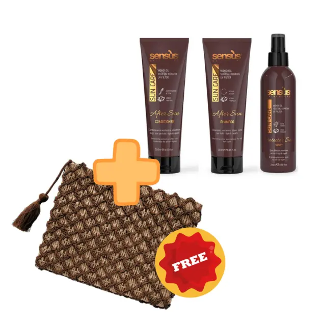 Sensus Illumyna Sun Care (Σαμπουάν 250ml + Conditioner 250ml + Spray Προστασίας 200ml) + ΔΩΡΟ