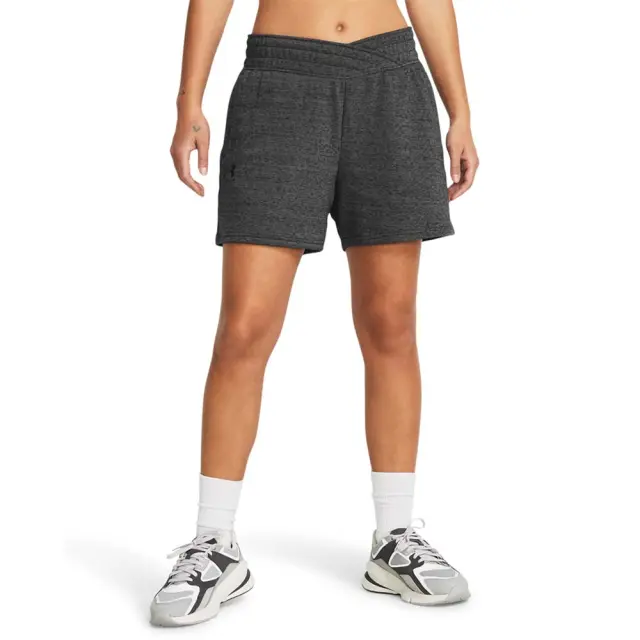 Under Armour Women's Rival Terry Short Ανθρακί 1382742-025 (Under Armour)