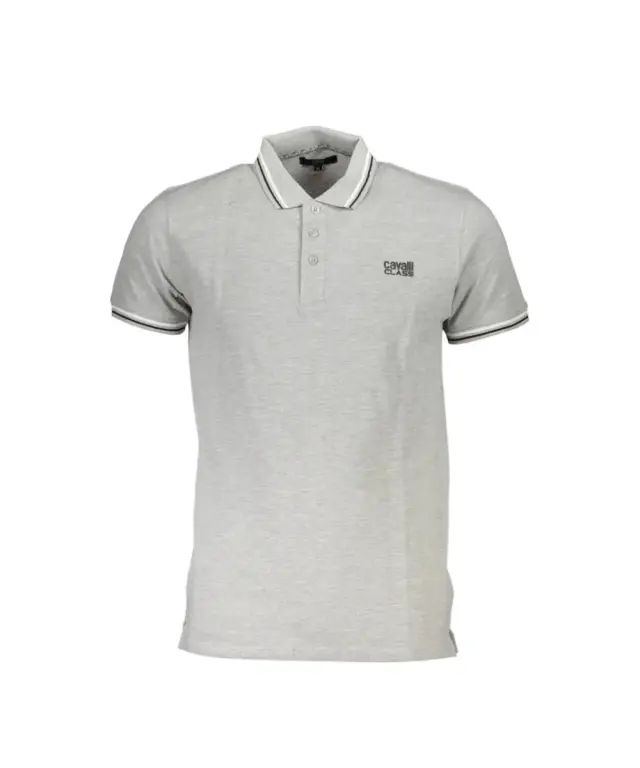 Cavalli Class - Ανδρικό Polo T-shirt QXT64TKB002-05012 Γκρι 3