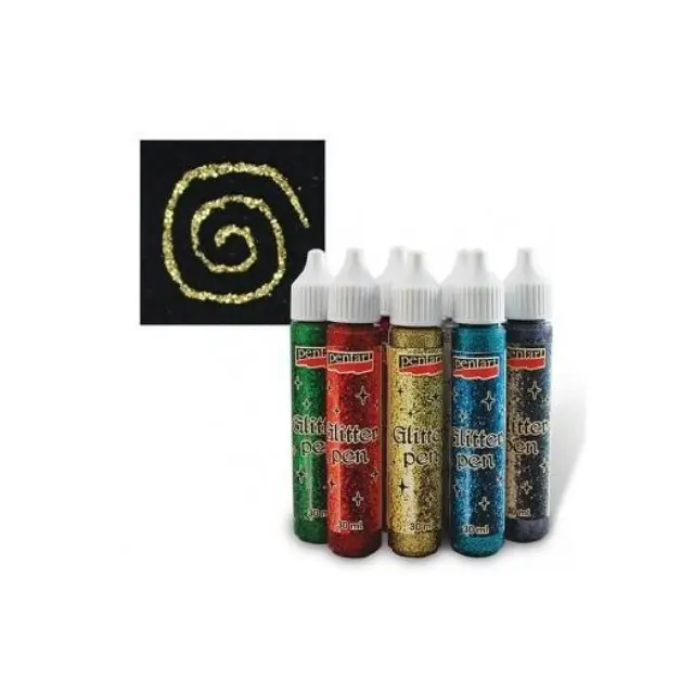 Glitter glue Pen Pentart 30ml, Gold