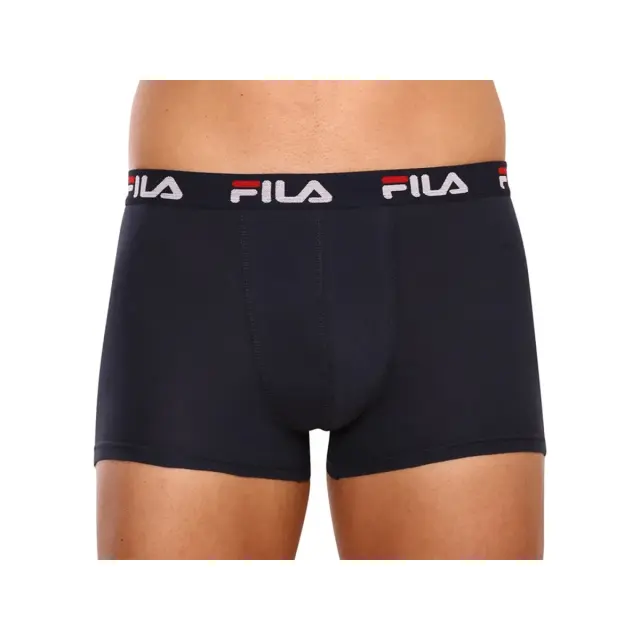 FILA Ανδρικό Boxer Logo White Box - Διπλό Πακέτο, Χρώμα Σκούρο Μπλε 2