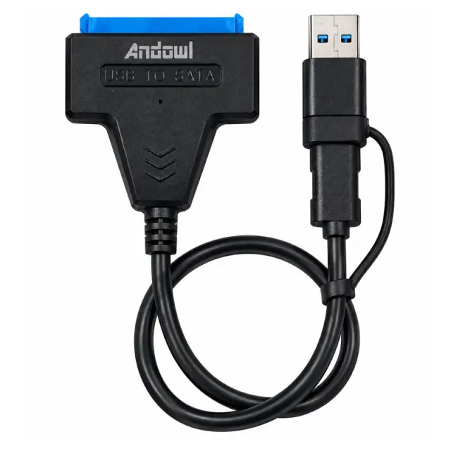 Andowl Καλώδιο Αντάπτορας USB 3.0 / Type-C σε SATA για Σκληρούς Δίσκους 2.5" & 3.5" Q-YP235 - Type-C to SATA Hard Drive Adapter Cable 0751268 2