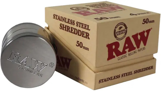 RAW Stainless Steel Grinder Τρίφτης Ανοξείδωτο Ατσάλι 50mm - 4 Part